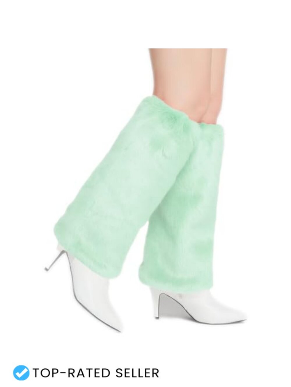 Faux Fur Leg Warmers Fuzzy Boot Covers Costume Cosplay Women